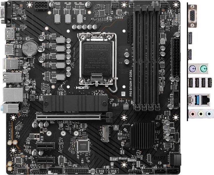 Материнська плата MSI 1700 (PRO B760M-P DDR4) H00000341758 фото