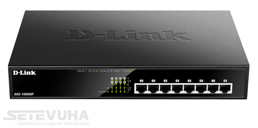 Комутатор D-Link PoE (DGS-1008MP) H00000001995 фото