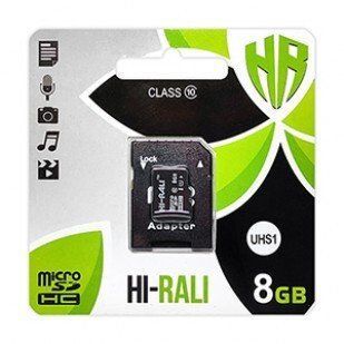 Карта пам'яті Hi-Rali microSD 8 ГБ (HI-8GBSD10U1-01) H00000160022 фото