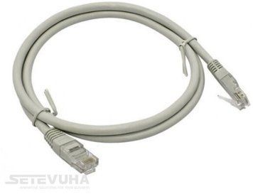 Патч корд Corning UTP Cat. 6 5 м LSZH Сірий (UU008083790) H00000023229 фото