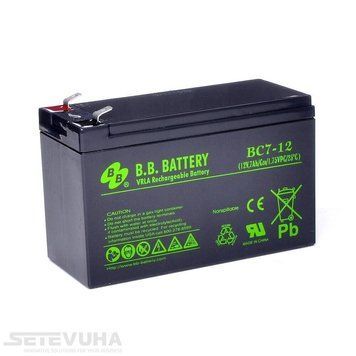 Аккумуляторная батарея B.B. Battery 7 Ач AGM 12 В (BС 7-12) H00000037638 фото