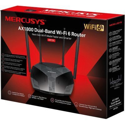 Беспроводной маршрутизатор Mercusys MR70X Двухдиапазонный Wi-Fi 6 GbE MU-MIMO (MR70X) H00000047556 фото