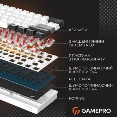 Клавіатура GamePro (MK130BW) H00000483419 фото