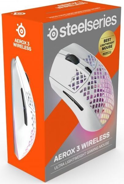 Мышь SteelSeries Aerox 3 Wireless Snow игровая (SS62608) H00000134188 фото