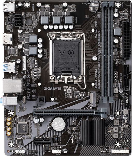 Материнская плата Gigabyte 1700 (H610M K DDR4) H00000341939 фото