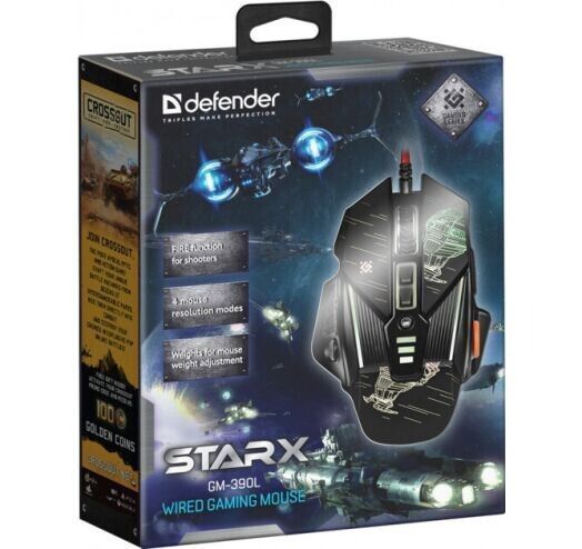 Миша Defender sTarx GM-390L дротова ігрова (52390_DEFENDER) H00000062687 фото