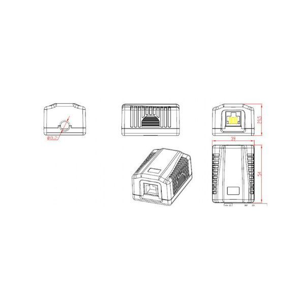 Розетка Cablexpert одинарна (NCAC-1F6-01) H00000100873 фото