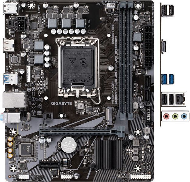 Материнская плата Gigabyte 1700 (H610M K DDR4) H00000341939 фото