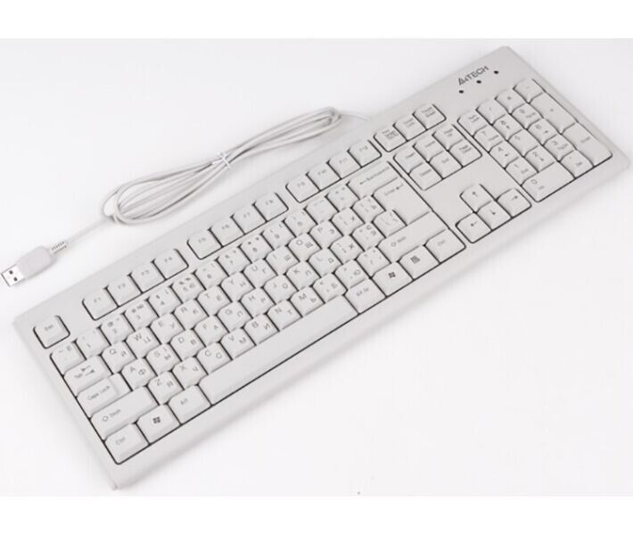 Клавіатура A4Tech провідна (KM-720 USB (White)) H00000075866 фото