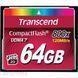 Карта памяти Transcend 800x CompactFlash 64ГБ (TS64GCF800) H00000038405 фото 1