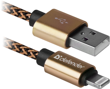 Кабель Defender USB Type A - Apple Lightning 1 м USB 2.0 (87806_DEFENDER) H00000203458 фото