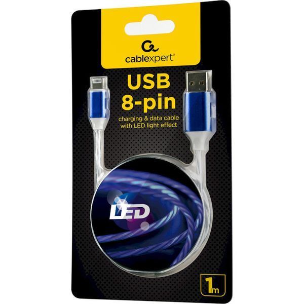Кабель Cablexpert USB Type A - Apple Lightning 1 м USB 2.0 (CC-USB-8PLED-1M) H00000179796 фото