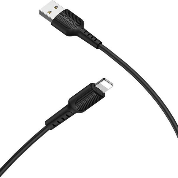 Кабель Borofone USB Type A - Apple Lightning 1 м (BX16LB) H00000180216 фото