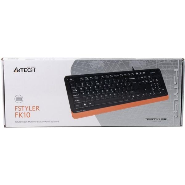 Клавиатура A4Tech проводная (FKS10 (Orange)) H00000166127 фото