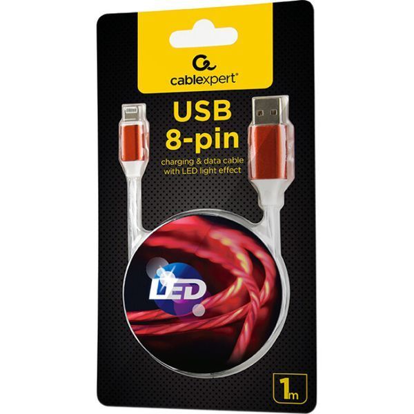 Кабель Cablexpert USB Type A - Apple Lightning 1 м USB 2.0 (CC-USB-8PLED-1M) H00000179796 фото