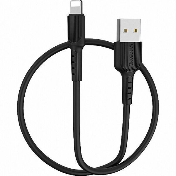 Кабель Borofone USB Type A - Apple Lightning 1 м (BX16LB) H00000180216 фото