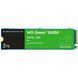 SSD диск WD Green SN350 2ТБ PCI Express 3.0 x4x М.2 2280 3D NAND QLC (WDS200T3G0C) H00000303273 фото 1