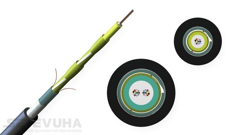 Оптичний кабель Corning SM (G.652D) 24 волокна 1м (024EEY-13122H2G) H00000031114 фото