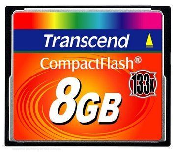 Карта памяти Transcend 133X CompactFlash 8ГБ (TS8GCF133) H00000038413 фото