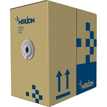 Кабель витая пара Merlion FTP Cat 5e PVC 4 х 2 х 0,50 (Merlion_09010) H00000165963 фото