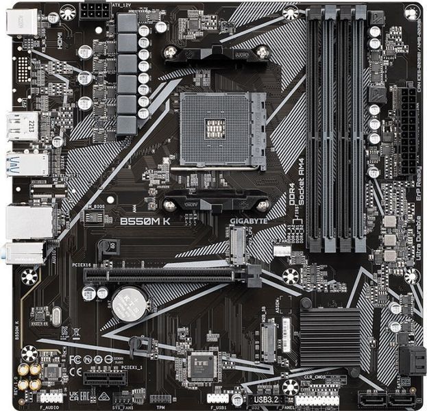 Материнская плата Gigabyte AM4 (B550M K) H00000346224 фото