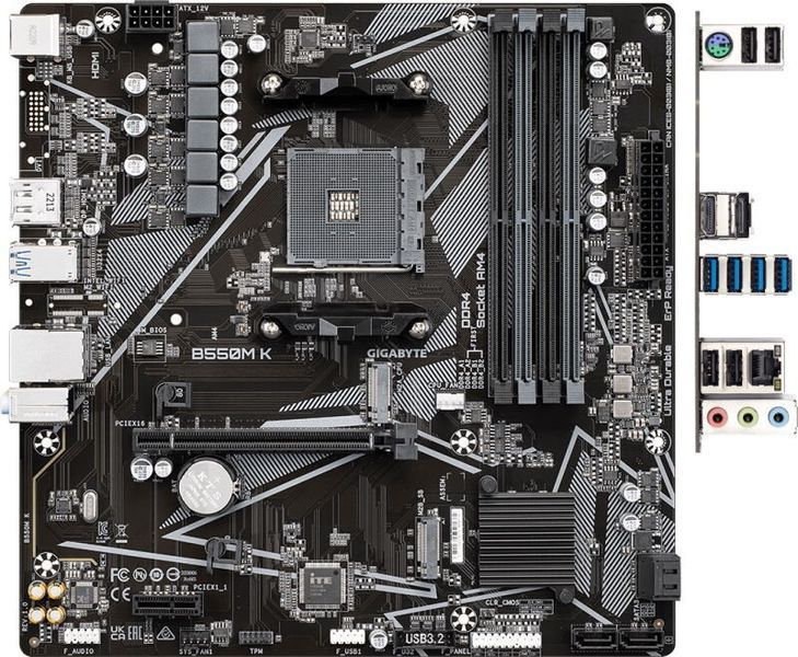Материнская плата Gigabyte AM4 (B550M K) H00000346224 фото