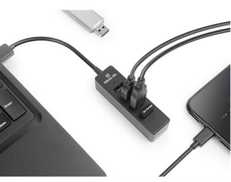 USB-хаб REAL-EL (EL123110007) H00000323748 фото