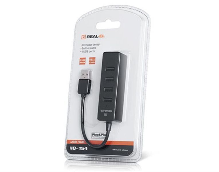 USB-хаб REAL-EL (EL123110007) H00000323748 фото