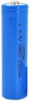 Аккумулятор Vipow 18650 Li-ion 1шт. (ICR18650-2000mAhTT) H00000306788 фото