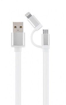 Кабель Cablexpert USB Type A - Micro-USB Apple Lightning 1 м USB 2.0 (CC-USB2-AM8PmB-1M-SV) H00000179805 фото
