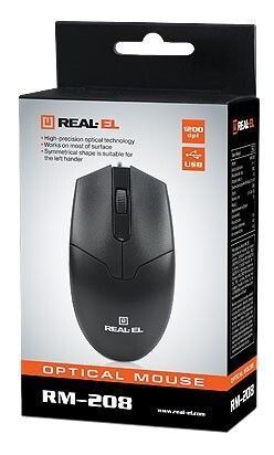 Мышь REAL-EL проводная игровая (EL123200029) H00000076727 фото