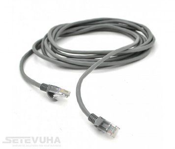 Патч корд Ritar UTP Cat. 5e 2 м PVC Сірий (PCR-CCA/2G) H00000037854 фото