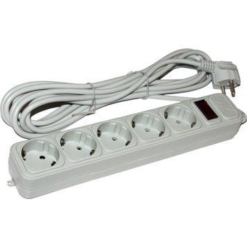 Сетевой фильтр Maxxter 1,8м 5-розеточный EU (SPM5-G-6G) H00000157784 фото