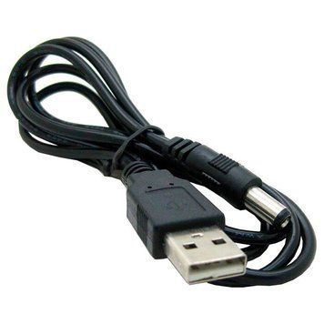 Кабель PowerPlant USB Type A - DC 5.5x2.1 5V, 1 м (CA911356) H00000179574 фото