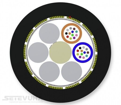 Оптичний кабель Corning MM (OM3) 24 волокна 1м (024TRU-T3188D2G) H00000031117 фото