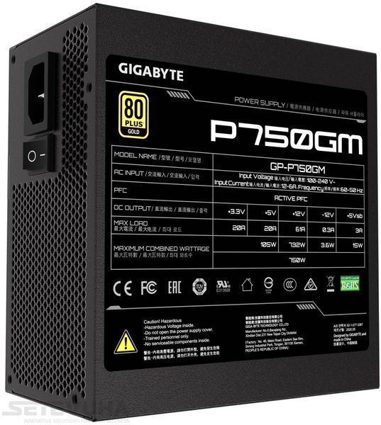 Блок питания Gigabyte (GP-P750GM) H00000042360 фото