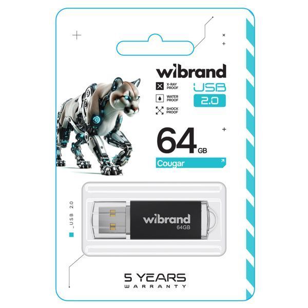 Флеш память USB Wibrand (WI2.0/CU64P1B) H00000460131 фото