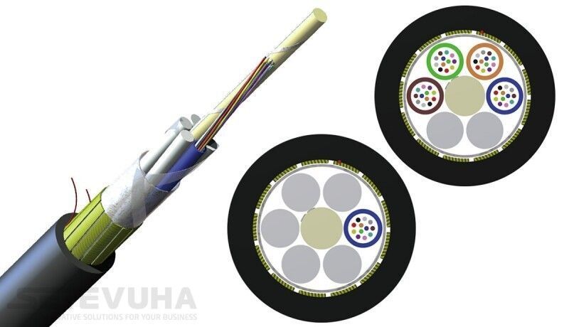 Оптичний кабель Corning MM (OM3) 24 волокна 1м (024TRU-T3188D2G) H00000031117 фото