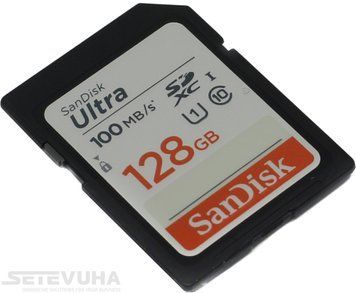 Карта памяти SanDisk Ultra SD 128ГБ (SDSDUNR-128G-GN3IN) H00000043786 фото