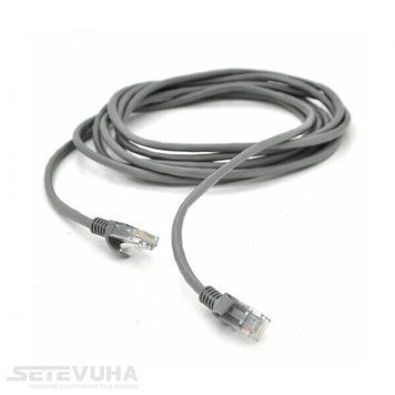 Патч корд Ritar UTP Cat. 5e 5 м PVC Сірий (PCR-CU/5G) H00000043457 фото