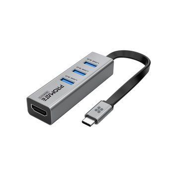 USB-хаб Promate (mediahub-c3.grey) H00000482718 фото
