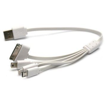 Кабель PowerPlant USB Type A - Micro-USB USB Micro-B 5 Pin Apple Lightning Apple 30-pin 0.3 м USB 2.0 (KABUSBALL) H00000179637 фото