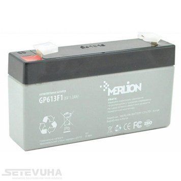 Акумуляторна батарея Merlion 1.3 Аг AGM 6 В (GP613F1) H00000037543 фото