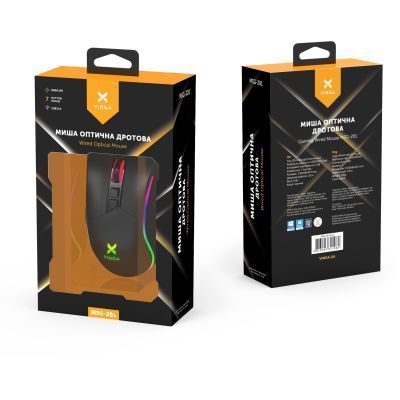 Мышь Vinga проводная игровая (MSG-201 Black) H00000177240 фото