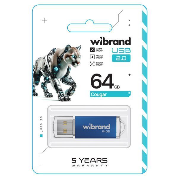 Флеш пам'ять USB Wibrand (WI2.0/CU64P1U) H00000460132 фото