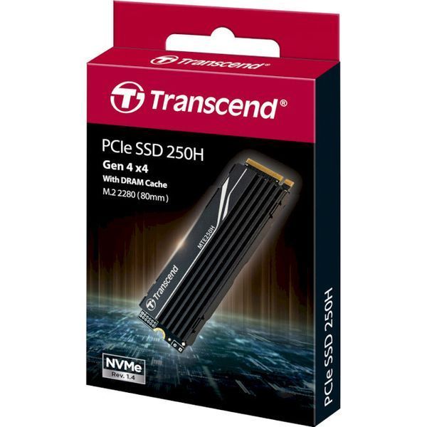 SSD диск Transcend 1ТБ PCI Express 4.0 x4x М.2 2280 3D TLC (TS1TMTE250H) H00000312351 фото
