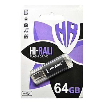Флеш пам'ять USB Hi-Rali Rocket series 64ГБ USB 2.0 (HI-64GBVCBK) H00000160001 фото