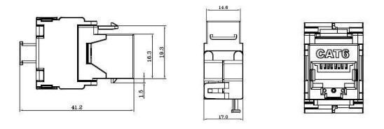 Модуль RJ-45 Premium Line Keystone Cat 6 (106524010) H00000005610 фото