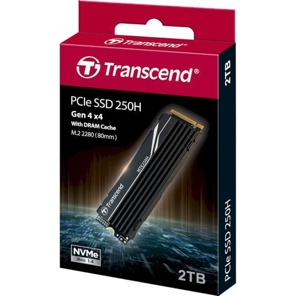 SSD диск Transcend 2ТБ PCIe 4.0 x4 М.2 2280 ЗD NAND (TS2TMTE250H) H00000312353 фото