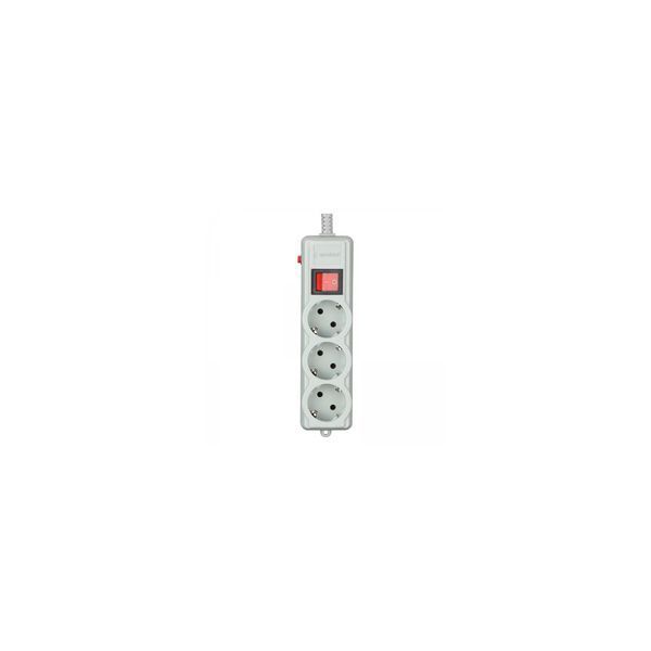 Удлинитель Gembird 1,8м 3-розеточный EU (SPG3-G-6G-PRO) H00000323682 фото